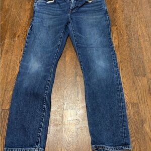 J. Crew Men's Straight Jeans in Dark Blue Wash